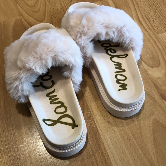 Sam Edelman faux fur slippers - Picture 2 of 4